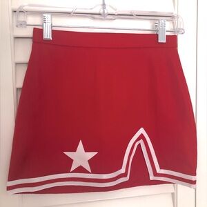 Pizzazz Red A-Line Cheer Skirt